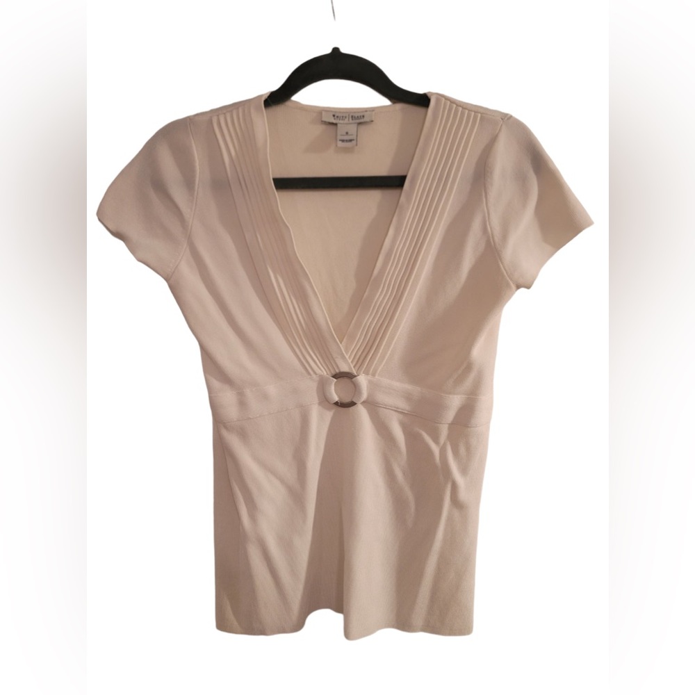 White House Black Market Cream blouse
